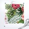 Hawaii Watercolor Hibiscus Flowers Floral Tropical Summer Palm Leaf Custom Printed Fabric by Spoonflower Various Fabrics by the Yard or Fat Quarter